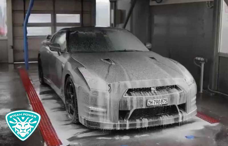 کارواش بخار بدون دخالت دست